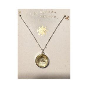 LC Lauren Conrad Gold and Silver Coin Necklace